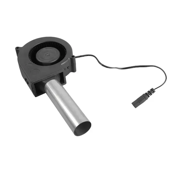12 V Blower Fan with Stainless Steel Air Tube, Electric Charcoal Fire Starter for Grills, Stoves and Cooling Applications, Black — image 2