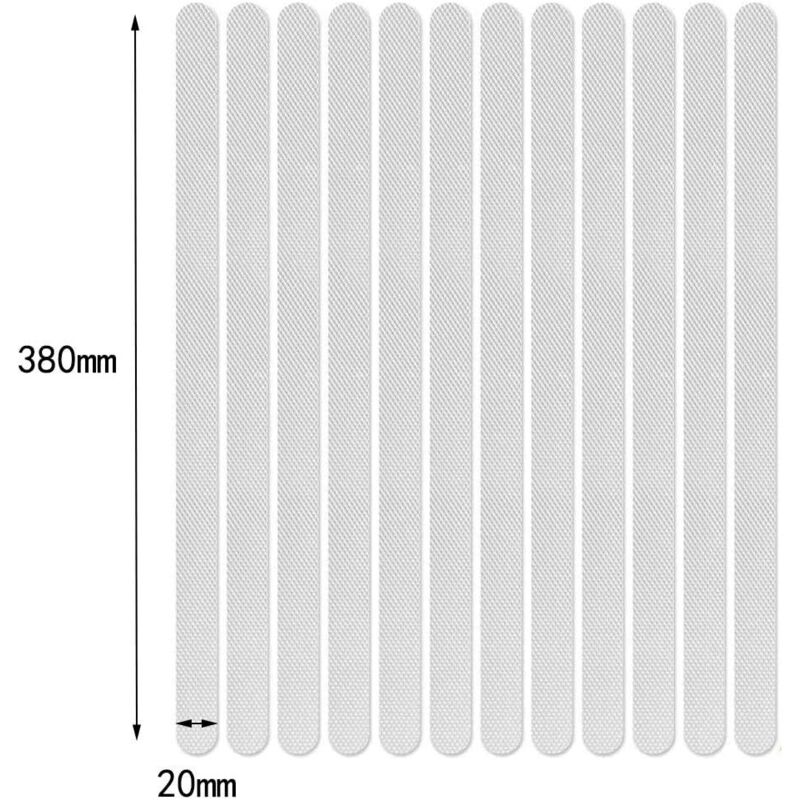 24 Pieces Non-Slip Stickers Shower Stickers Bath Safety Strips Transparent Self-Adhesive Anti-Slip Strips Stickers For — image 3
