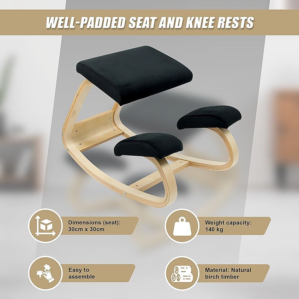 Kneeling Office Chair Ergonomic Rocking Posture Improving Stool โ image 6