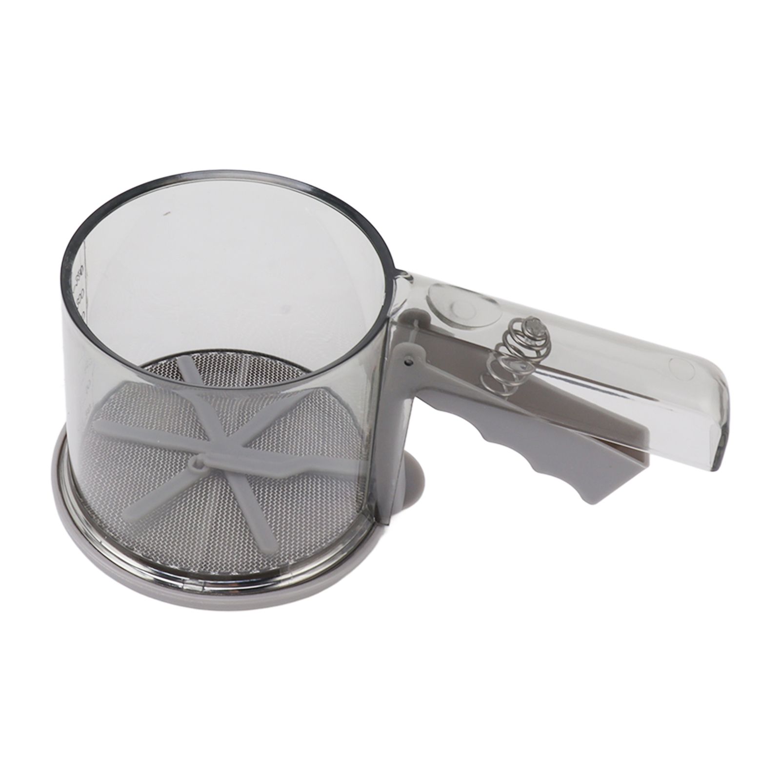Flour Sifter Sieve PP Transparent Adjustable Fine Mesh One Hand Operation Powder Sifter Sieve for Kitchen Baking Single Layer โ image 6