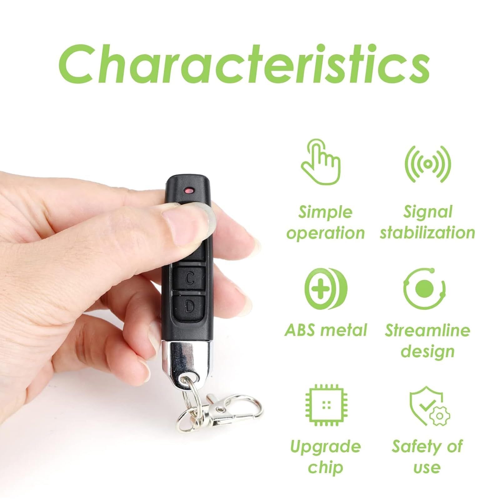 3 Pack Copy Remote Controller Universal Garage Door Wireless Cloning Key Duplicator Electric Opener Durable Wireless Cloning โ image 3