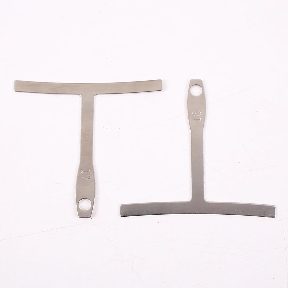 9 pcs Guitar Radius Gauge Set Stainless Steel T-shaped Guitar Builder Tool For Guitar Repair Bass Music Tool Kit Silver — image 3