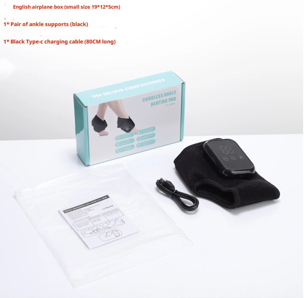 Cordless Foot and Ankle Massager with Heat, Ankle Heating Pad Wrap with Massage, Ankle Massager for Pain Relief, 3 Heat & Vibration Settings, Auto Shut-Off — image 5