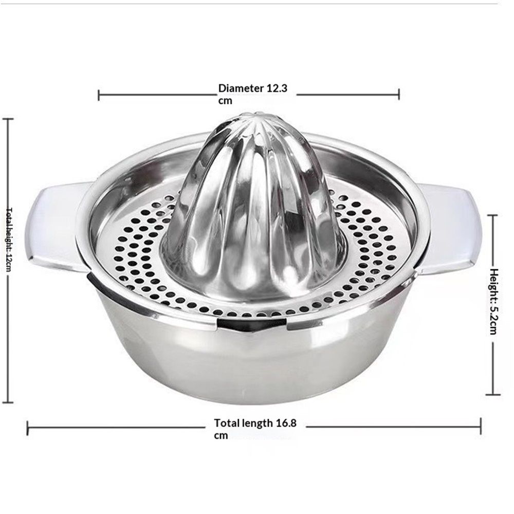 Citrus Juicer for Orange, Lemon, Grapefruit, Lime,Stainless Steel, Store and Clean,Dishwasher Safe（silvery） — image 4