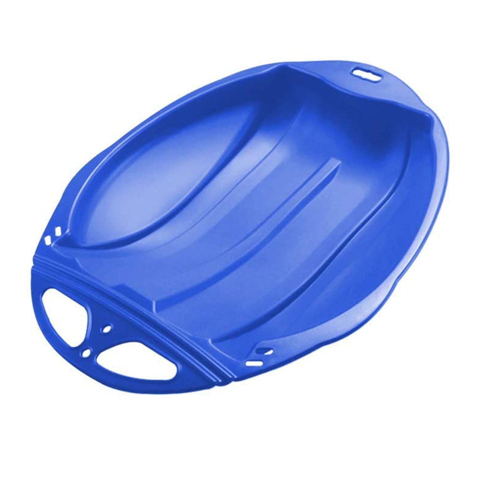 Round Snow Sled Disc for niñas & Adults, Durable PP Plastic Sand Slider & Winter Ski Pad, Non-Slip Design with Deep Seat for Safe Snow, Grass, and Sand — image 4