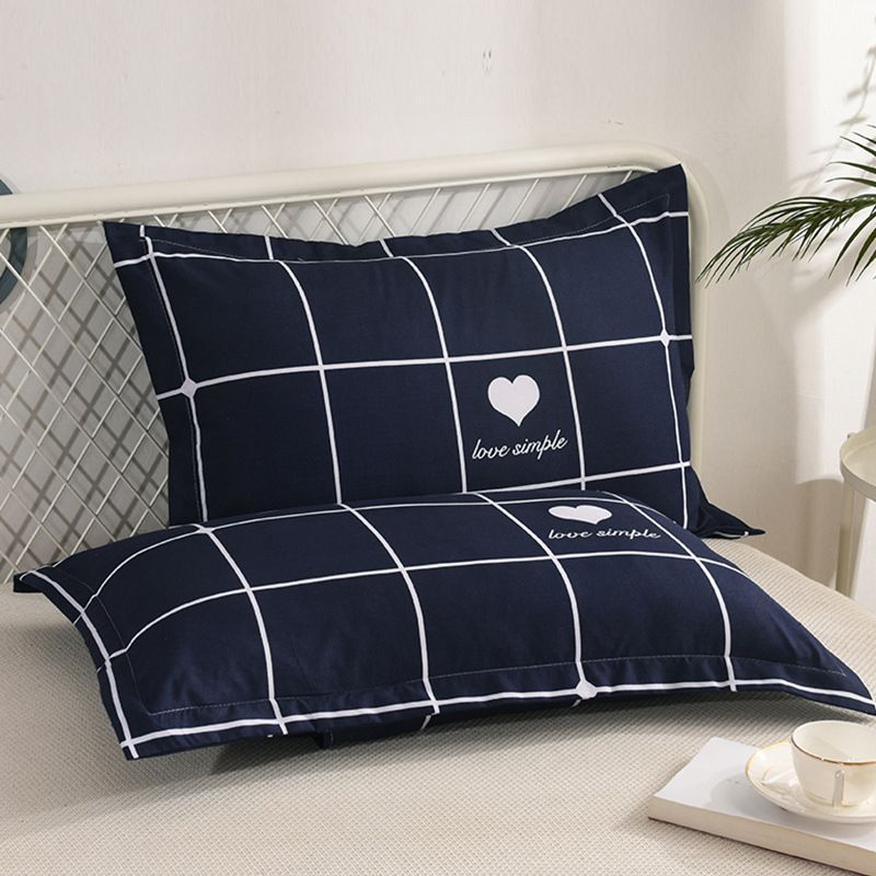 Pillowcase Pair 48x74 Polyester Twill 48x 74cm ± 2cm [pillow core a pillowcase a]