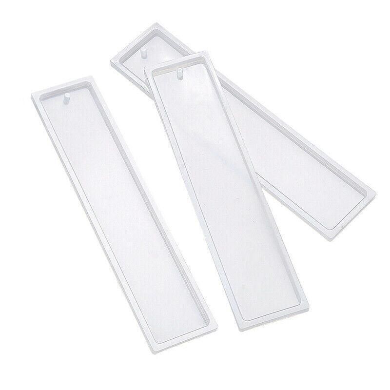 5PCS Silicone Bookmark Mould Rectangle Resin Craft Making Tool for DIY Projects β image 2