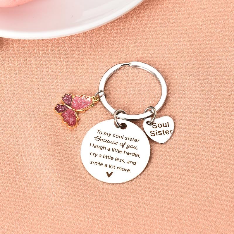 Sister Gifts from Sisters,Girlfriend Friendship Keychain,Funny Unique Birthday Gifts for Women、Graduation、Christmas — image 4