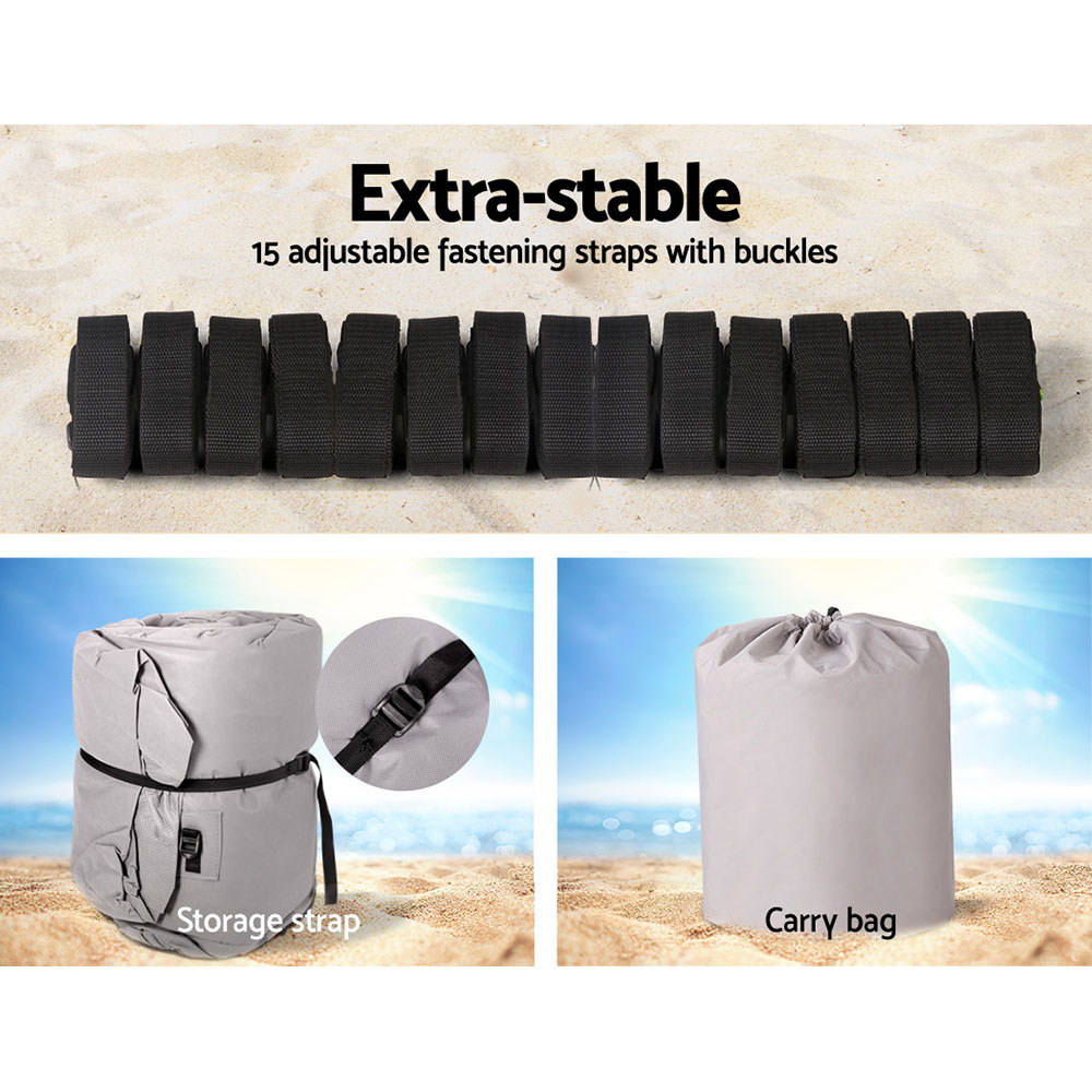 Seamanship Boat Cover 25-27ft Trailerable Jumbo Marine 600D Heavy Duty Grey — image 6