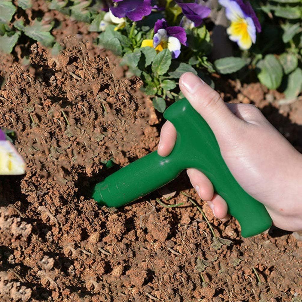 Teensery Plastic Garden Hole Punch Planting Weeding Transplanting Seedling Garden Tool Seedling drilling machine for sowing 5pcs โ image 3