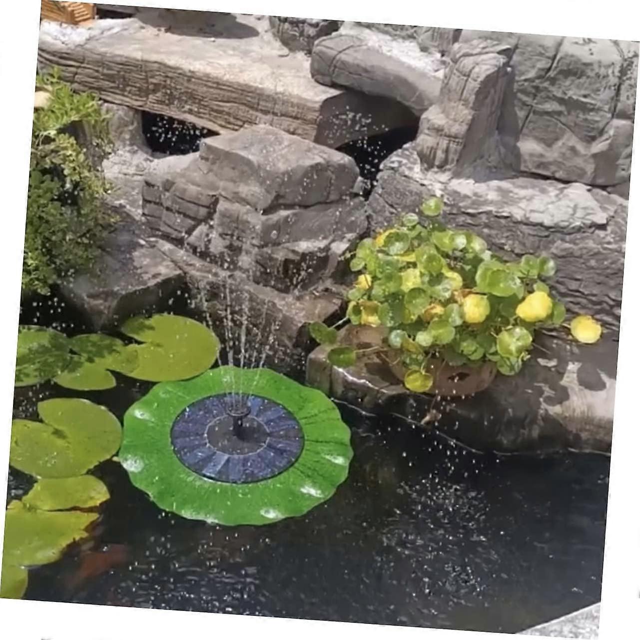 Floating Solar Fountain Water Spray Garden Pond Decor — image 5