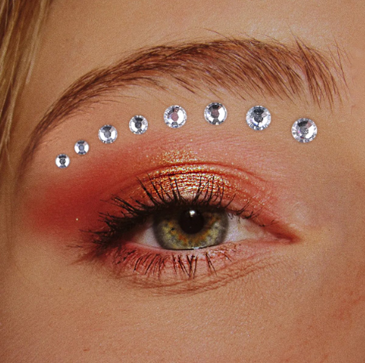 Diamond Face - Glitter makeup stickers in 4 sizes - 100 pieces โ image 3
