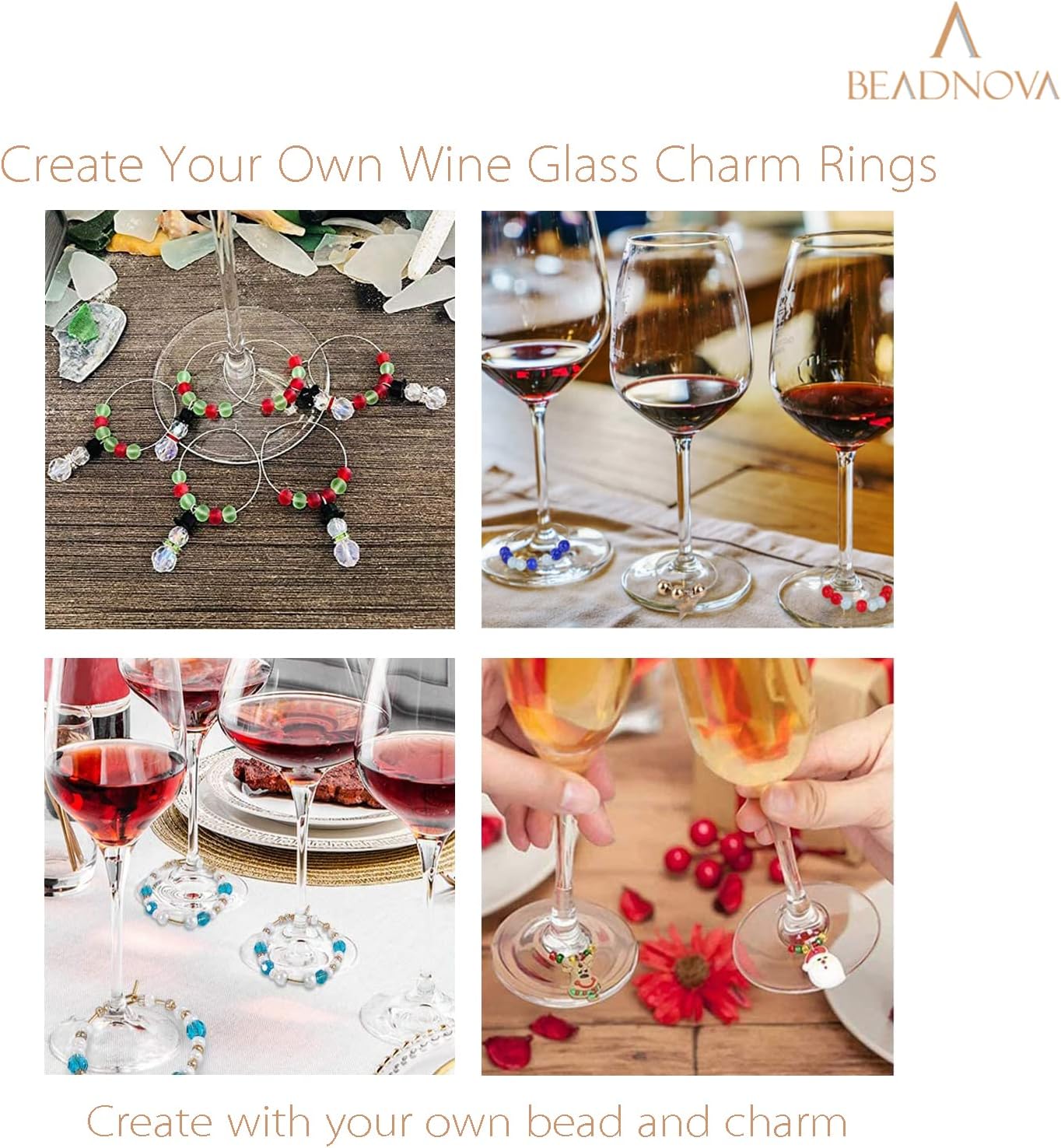 Wine Glass Charm Rings 120pcs Gold and Silver Plated 25mm Beading Charm Rings Wine Glass Marker for Birthday Party Wedding Festival Favor — image 4