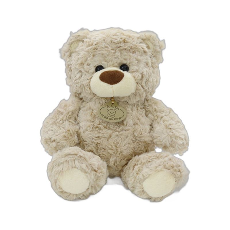 teddy bear, plush doll, soft toy, cuddly bear, boys birthday gift, claw machine prize, flower shop bear, huggable toy, beige teddy, brown teddy โ image 2