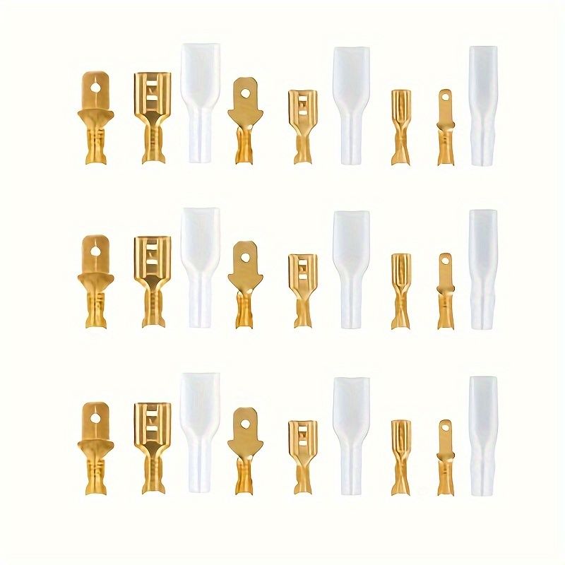 315PCS 2.8/4.8/6.3mm Female & Male Spade Terminals Kit, Insulated Crimp Wire Connectors with Transparent Sleeves for Automotive & Home Wiring โ image 3