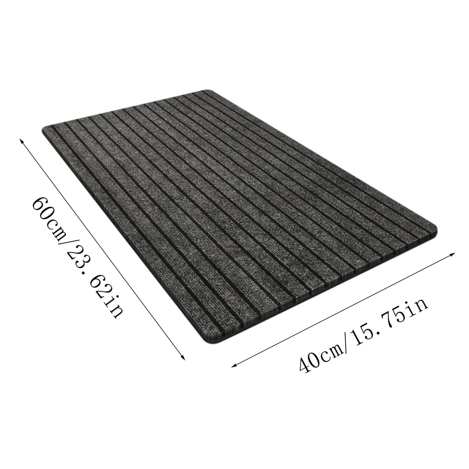Absorbent Door Mat Durable Stylish Easy to Clean for Living Room Kitchen Entryway Gray, 40 × 24 Inch — image 6