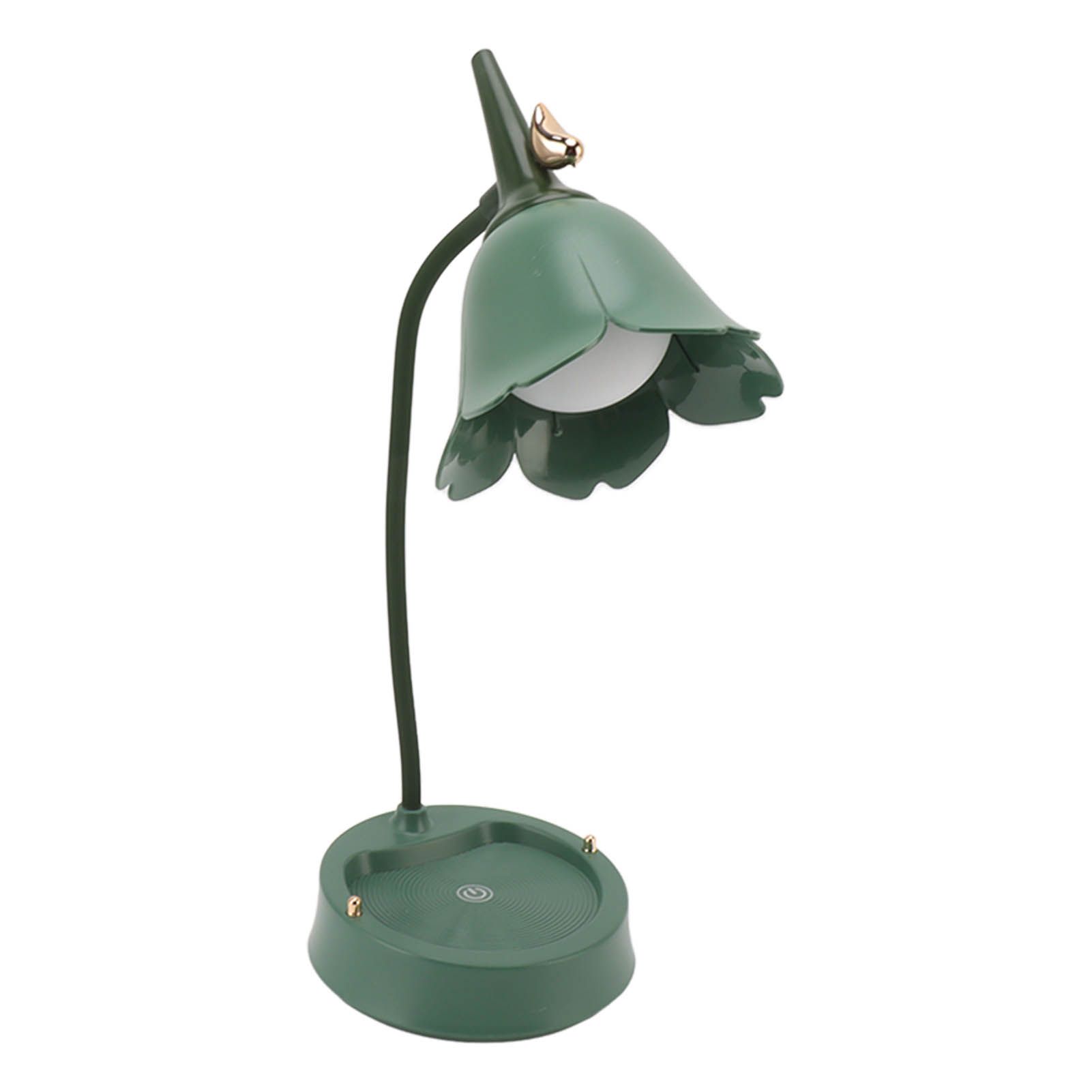 3W LED Touch Desk Lamp 3 Gear Dimmable Foldable Petal Shape Desktop Table Light USB 5V Green โ image 2