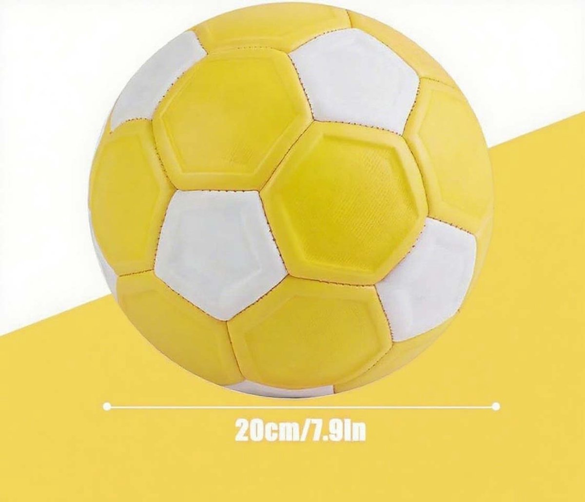 Curved ball for outdoor sports, 20 cm - fun - curved ball - perfect for children - yellow, new - new 2025 โ image 2