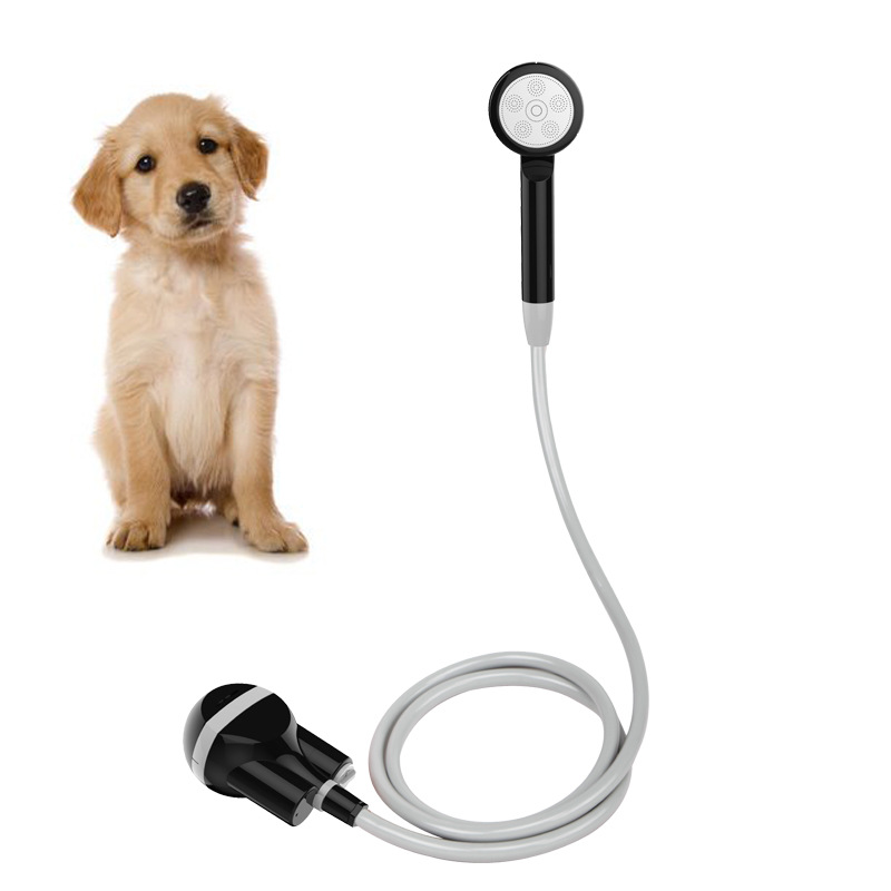 Rechargeable Portable Camping Shower with Handheld Spray Head and Flexible Hose for Outdoor Washing, Travel and Pet Cleaning, Black — image 2