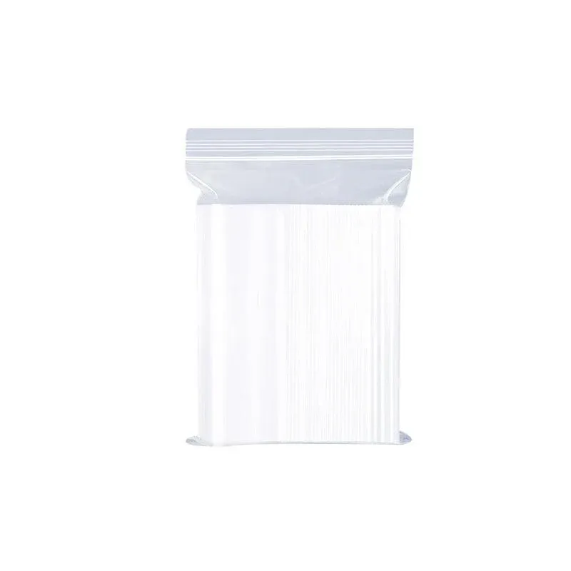 10/100PCS Thick Resealable Ziplock Bags in 12 Sizes Zip Lock Plastic Bags - 20x28cm-100pcs