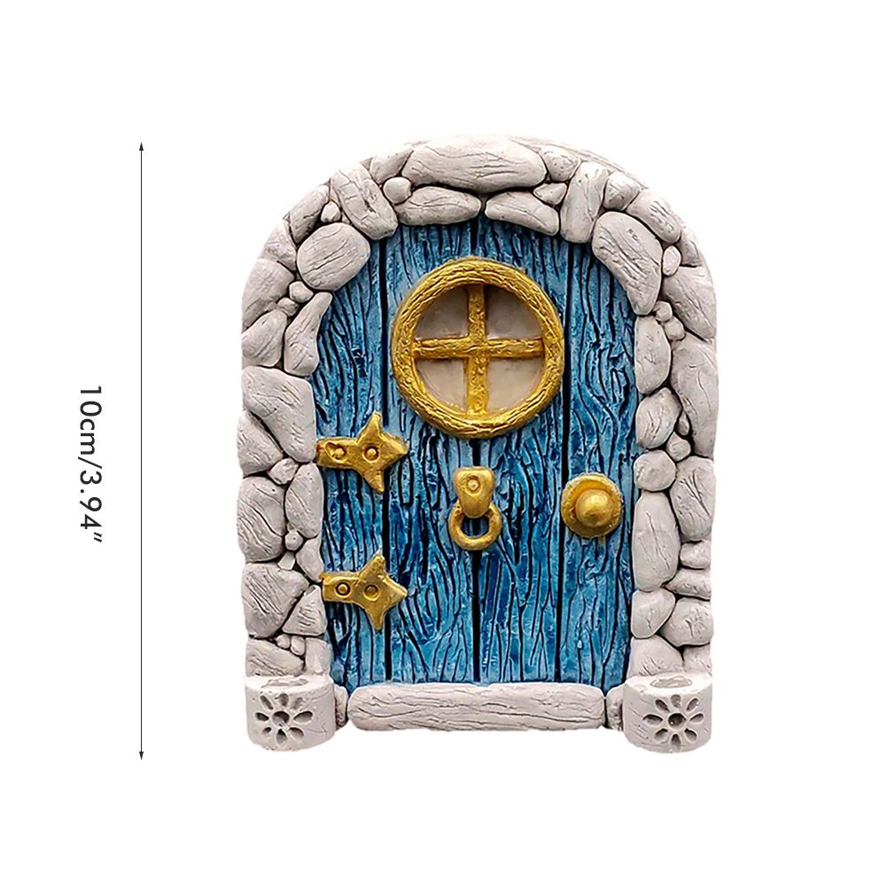 Fairy Door for Trees Miniature Fairy Garden Outdoor Decor Accessories Yard Art Sculpture Decoration for Kids Room Wall Trees โ image 2