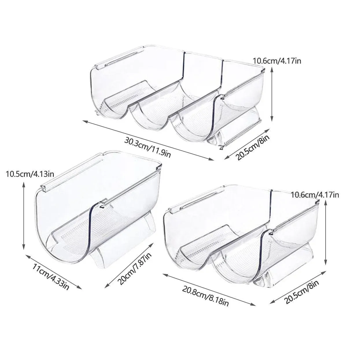 Fridge Organiser Wine Beer Stacking Bottle Rack Kitchen Space Saving Can Holder - 1 Grid โ image 4