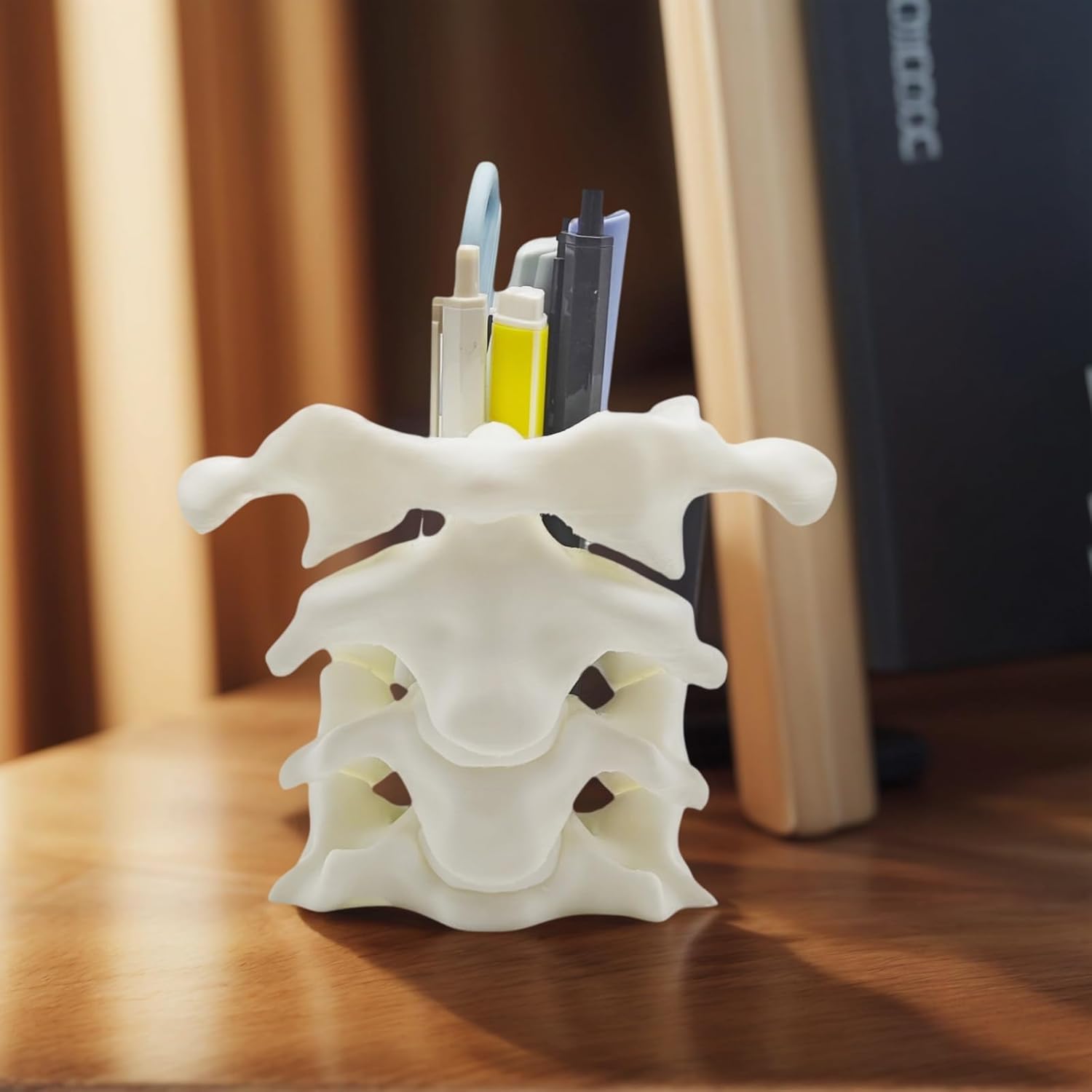 Unique Spine Pen Holder for Desk, Pencil Holder Desk Organizers, Office Supplies Decorations Idea Gift for Doctors, Nurses, Chiropractors โ image 3