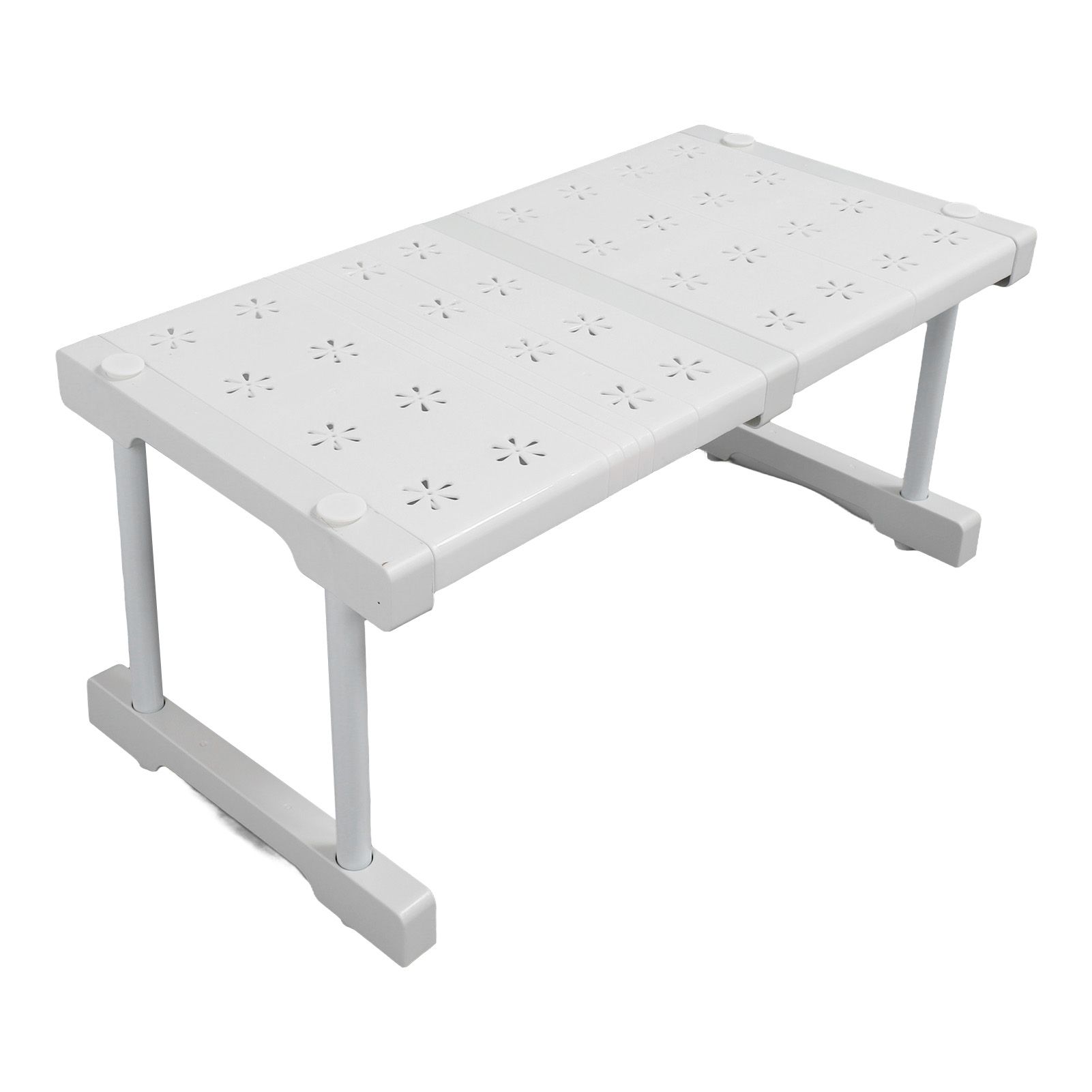 Expandable Closet Shelf Organizer Adjustable Space Saving Wardrobe Sink Tension Shelf 24cm Width 22cm Height Length 37 to 48cm/14.6 to 18.9in — image 6