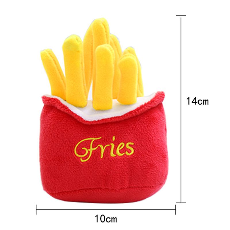 Set of 2 Soft Plush Fruit and Vegetable Squeaky Dog Chew and Play Toys, Perfect Valentine's Day Gift for Dog Owners — image 4