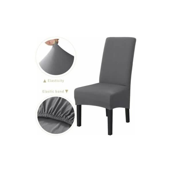 Washable Universal Stretch Microfiber Chair Covers 6-Pack โ image 3