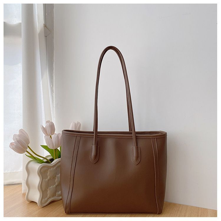 Brown Single Shoulder Tote Bag (Without Pendant)
