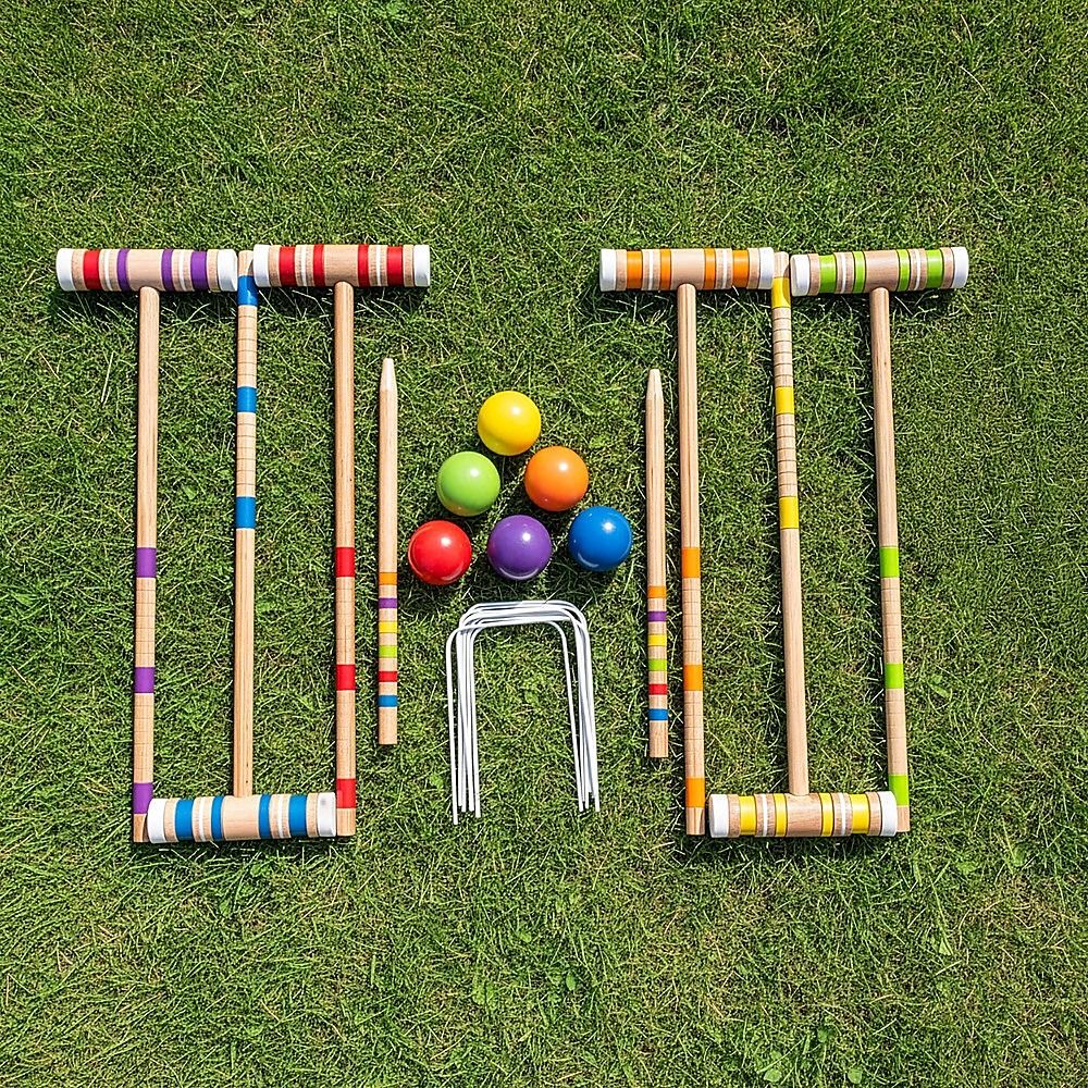 Croquet Set For Up To 6 Players Complete Outdoor Lawn Game Set For Family Gatherings And Events — image 4