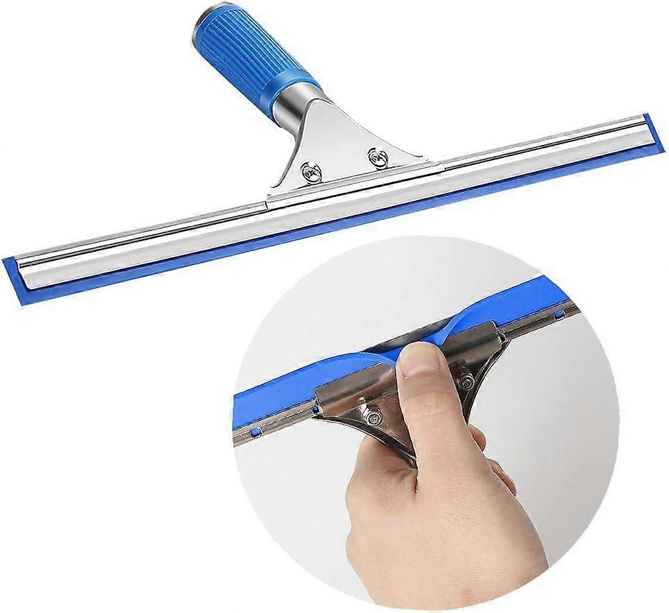 Window Cleaning Kit, Squeegee with Microfiber Cloth & Rubber Lip — image 4
