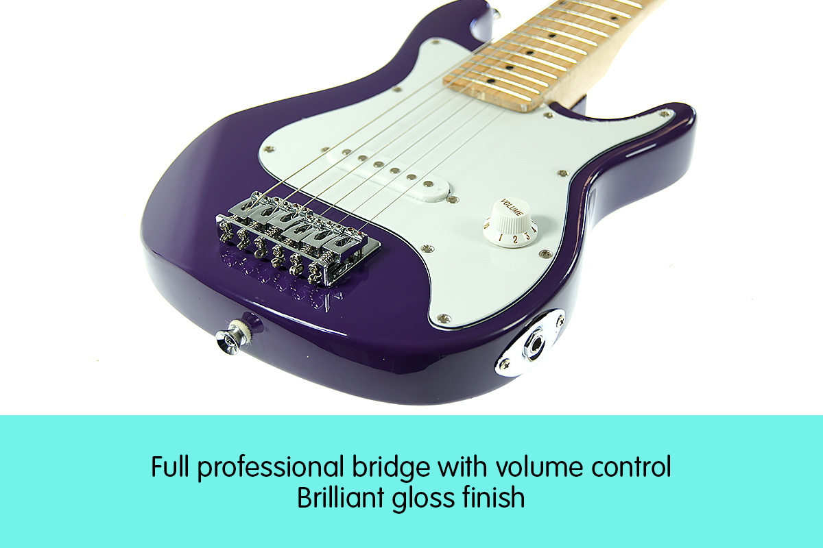 Karrera Electric Childrens Guitar Kids - Purple — image 3
