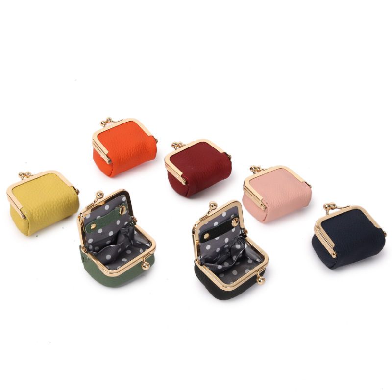 Red Mini Jewelry Pouch - Compact PU Leather Coin Purse for Earrings, Rings, and Necklaces, 6.5x5x3.5cm — image 5