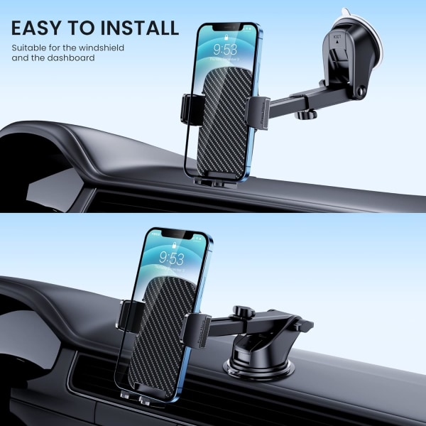 Car Phone Holder [Military Suction] Car Phone Holder 360° Suction Cup Fixed Car Phone Dashboard Portable Car Holder Universal Car GPS_max — image 2