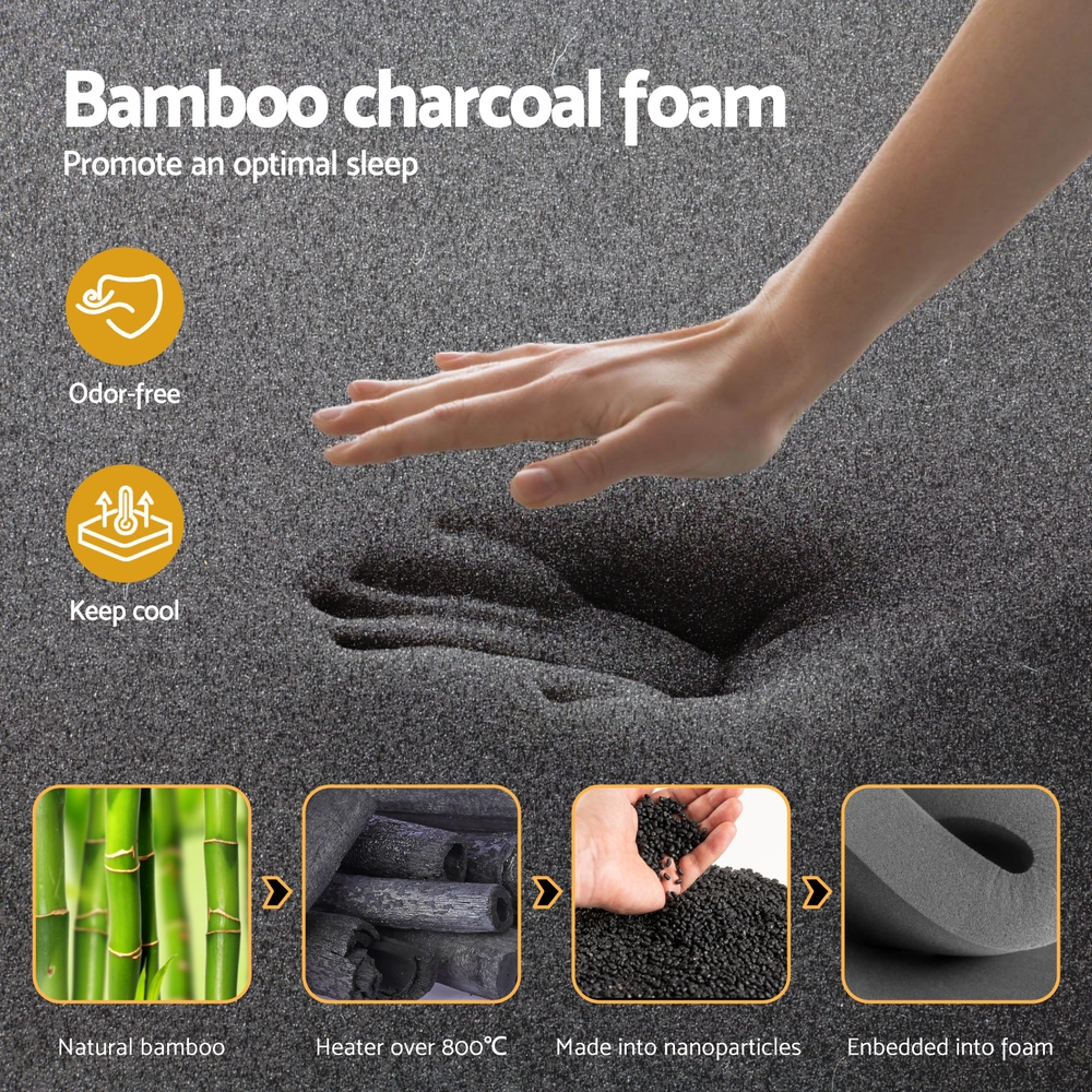 35cm Giselle Mattress Queen Bed Bamboo Pocket Firm Foam — image 6