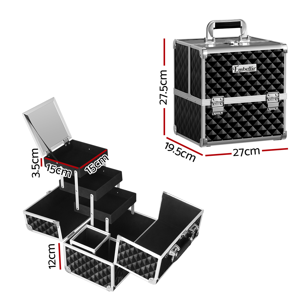 Embellir Makeup Case Beauty Organiser Bag Travel Large Cosmetic Storage Portable — image 2
