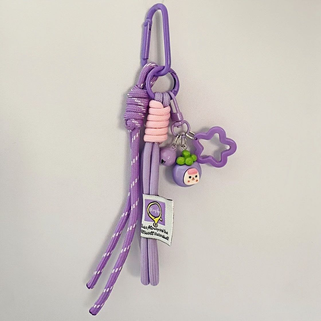 trendy rope keychain, colorful knotted rope, woven decorative lanyard, cute keychain charms, fashion accessories, Australian market, unique keychain, stylish — image 3