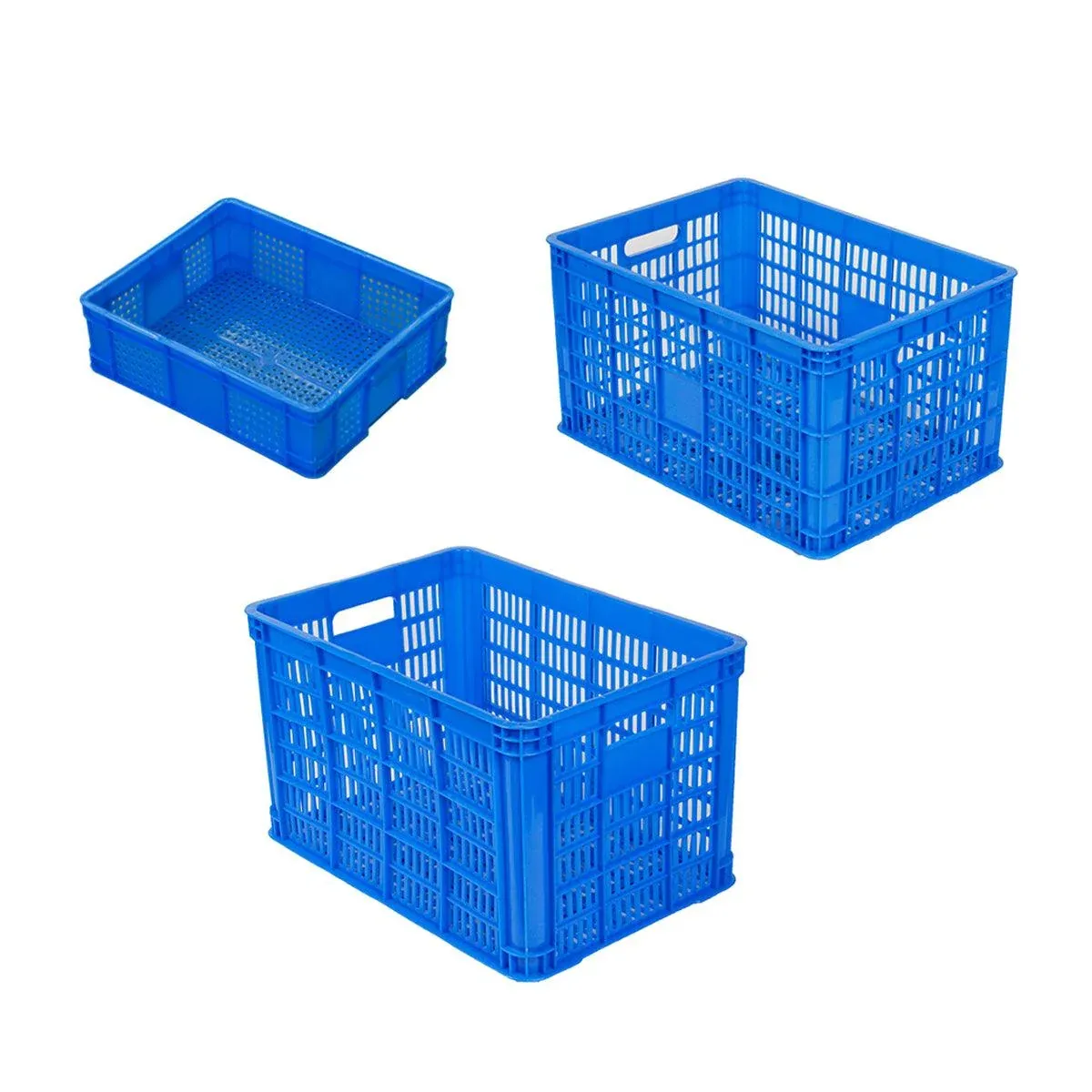 Plastic Rectangular Storage Basket Finishing Transport Box Organizer for Home - 37.5x30x11.5cm โ image 3