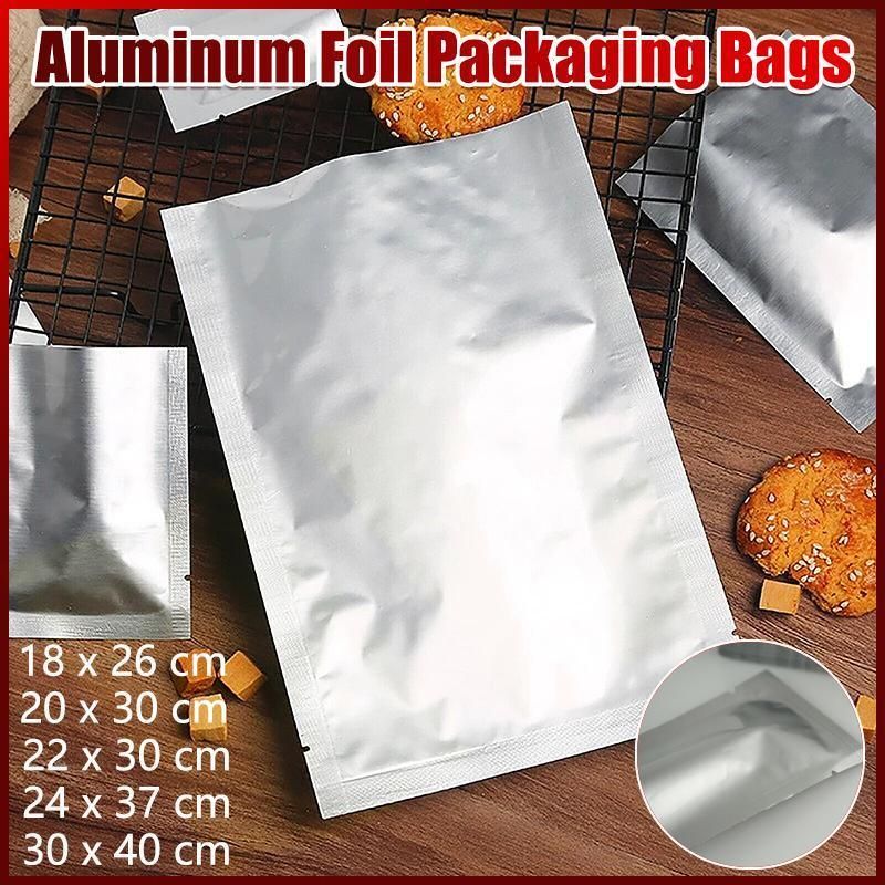 Silver Open Top Aluminum Foil Packaging Bags Heat Seal Vacuum Food Pouches - 30X40CM โ image 2