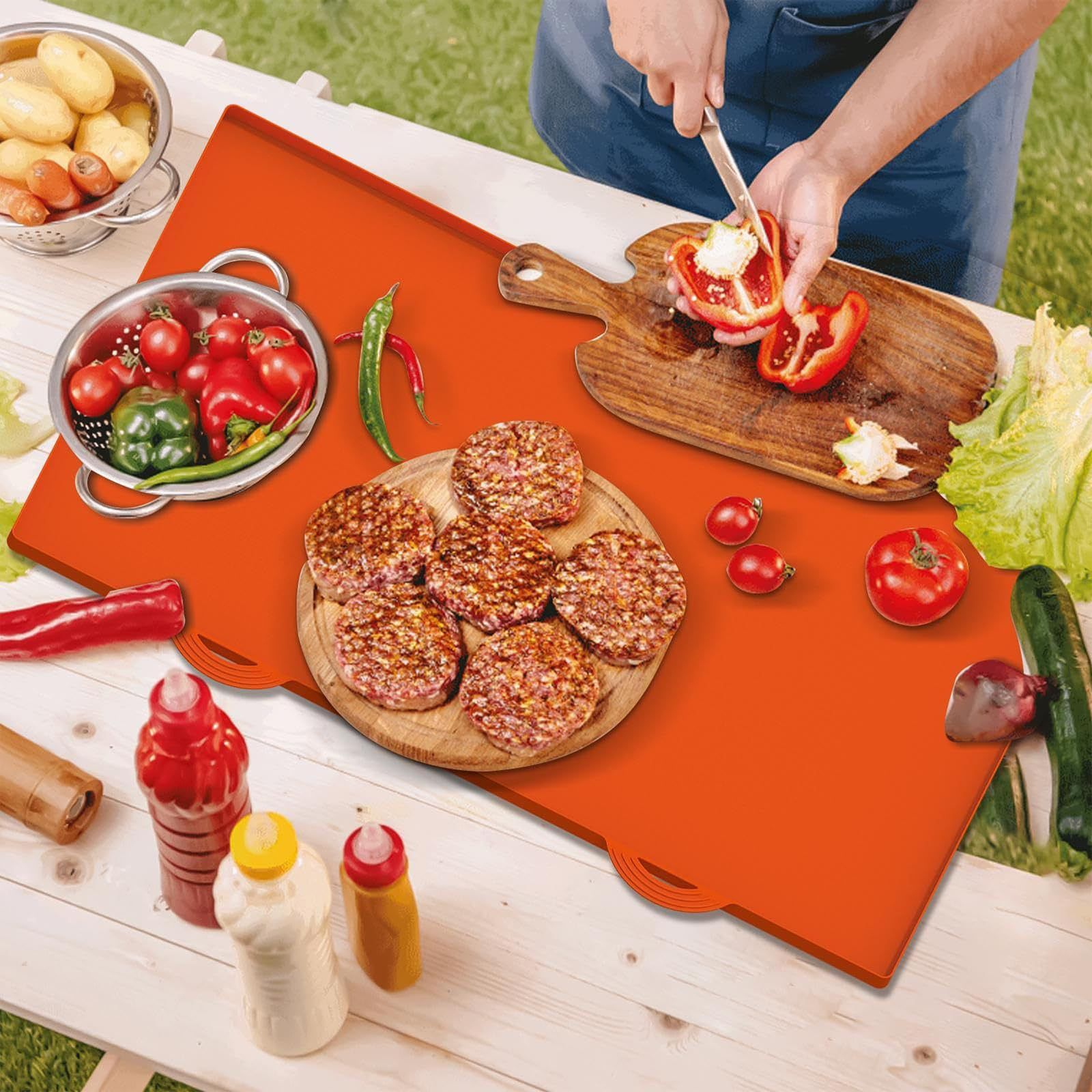 Silicone Grilling Pads Kitchen Grills Protectors BBQ Grilling Accessories Silicone Griddle Pads Silicone Material Bbq Grilling โ image 3