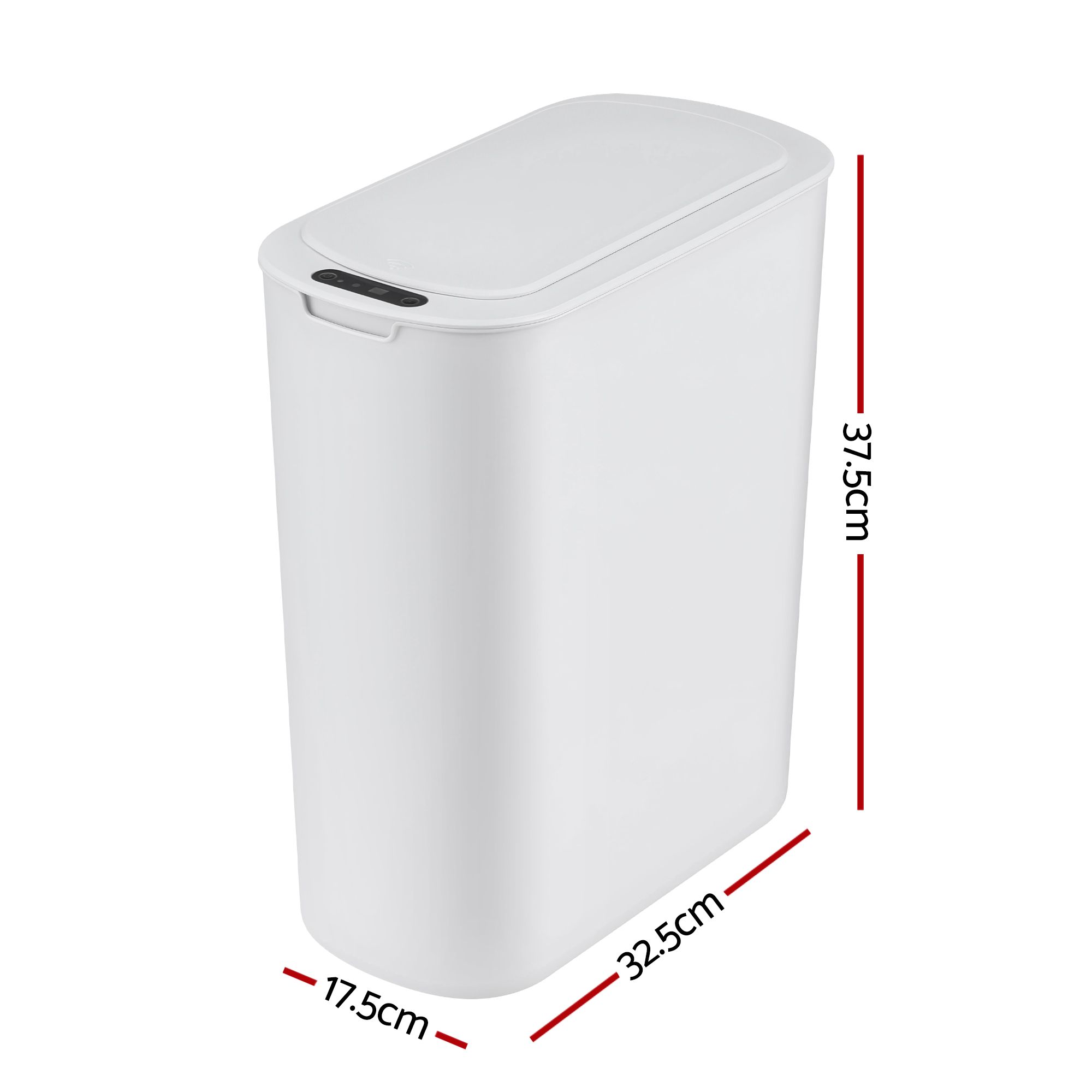 Devanti Automatic Trash Bin with Lid 21L Motion Sensor Kitchen Bin Touchless Garbage Can Plastic Slim Rubbish Bin with Liner Holder for Kitchen — image 2