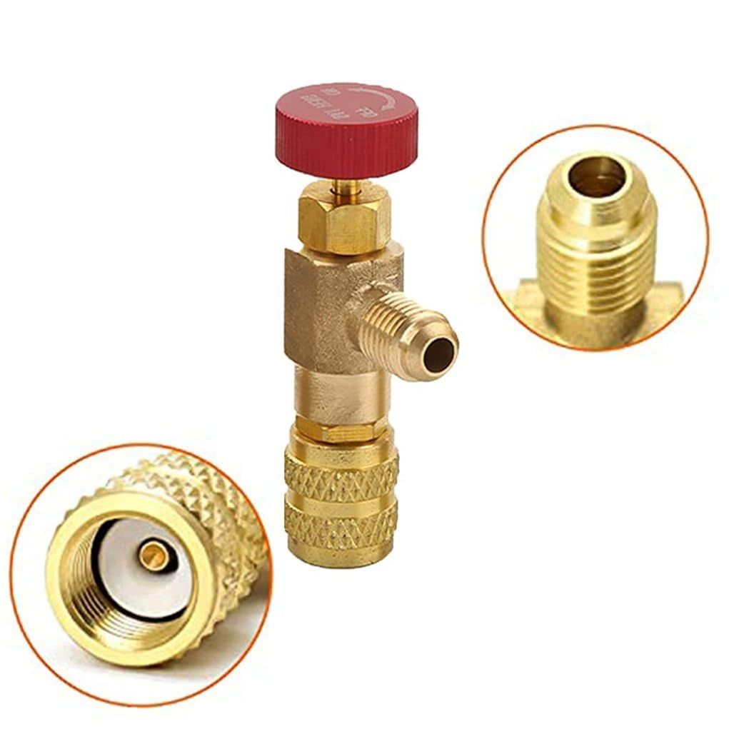 2PCS R410A Refrigerant Safety Valve Female Safety Adapter Air Conditioning Refrigerant Charging Valv โ image 5