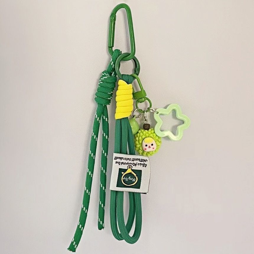 trendy rope keychain, colorful knotted rope, woven decorative lanyard, cute keychain charms, fashion accessories, Australian market, unique keychain, stylish โ image 2