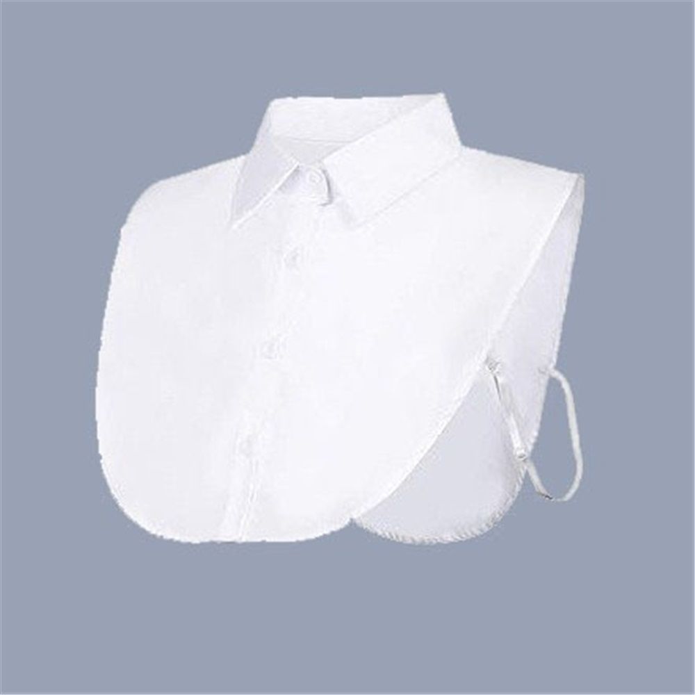 Fake Collar Detachable Collar Faux False Collar Blouse Half Shirt Collars Tops for Women Graduation Halloween(Black+white) — image 3