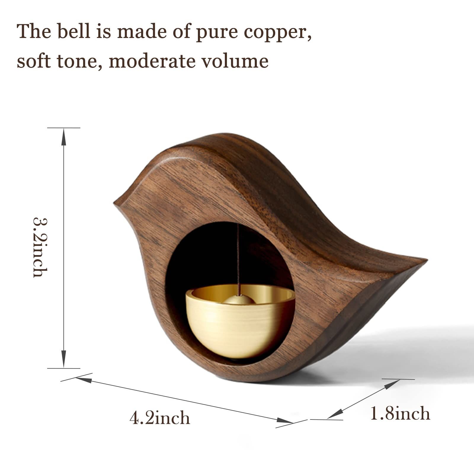 Shopkeepers Bell for Door Opening, Decorative Wooden bell/ Hanging Bell, Suitable for Doors, Windows and Refrigerators — image 4