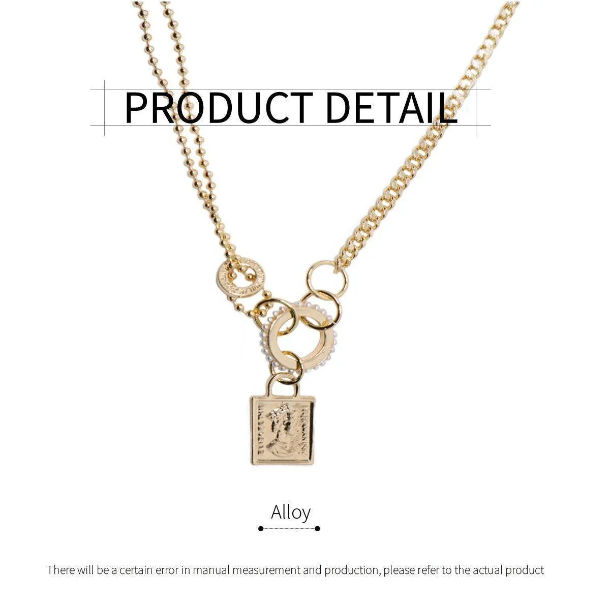 Vintage Gold Necklace Elegant Jewelry Women Classic Beauty Statement Piece โ image 3