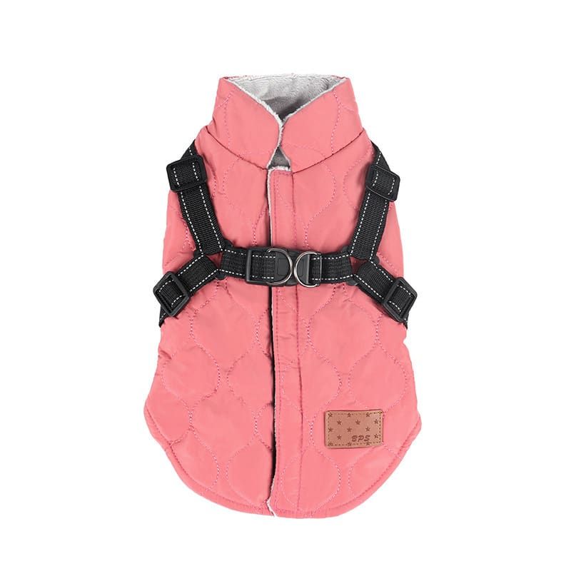 Premium Winter Dog Coat with Built-in Harness, Water-Resistant Puffer Vest for Small & Medium Breeds, Reflective Safety Straps, and Fleece Lining for Warmth — image 5