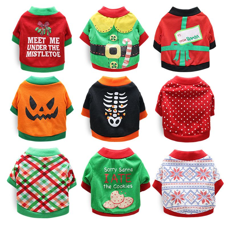 DROOLING DOG Pet Dog Cat Clothes Cotton T Shirt Rose (spoiled shoes) Size: L; Neck (cm): 32-38; Bust (cm): 44-50; Back length (cm): 31-35; Recommended pet โ image 3